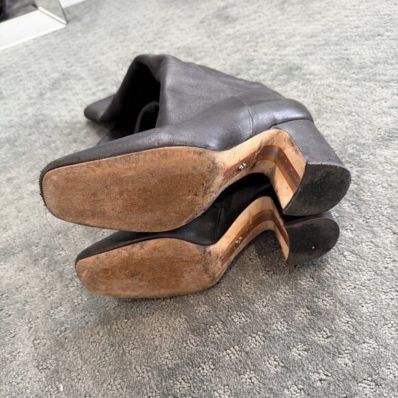 Sam Edelman Black Knee-High Boots – Size 9, Classic Square Toe - Picture 8 of 8